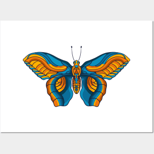 colorful butterfly Posters and Art